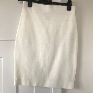 White pencil skirt